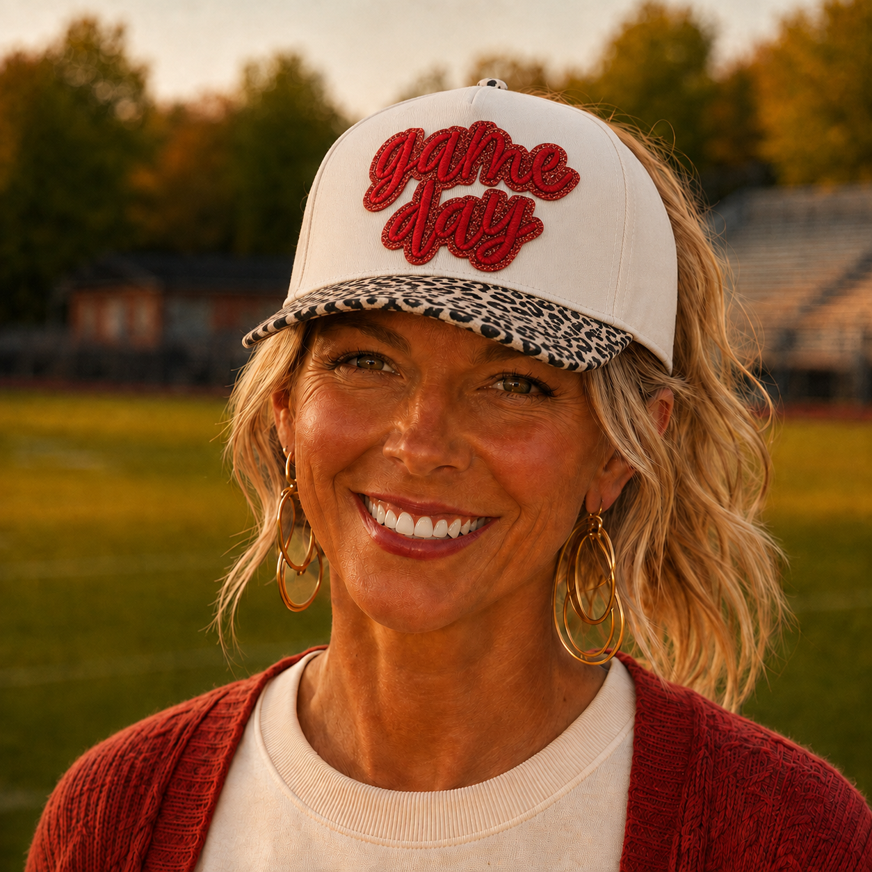 Cheetah game day hat