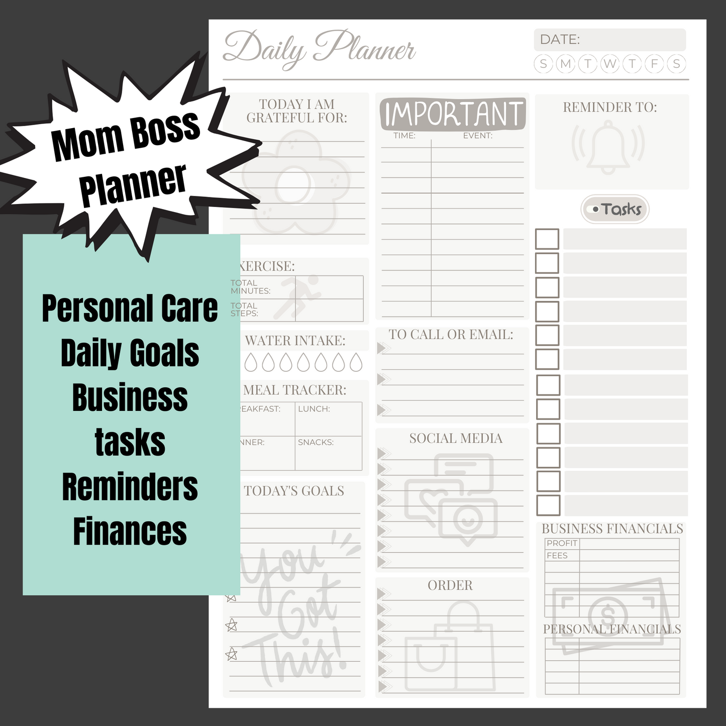 Mom Boss Planner
