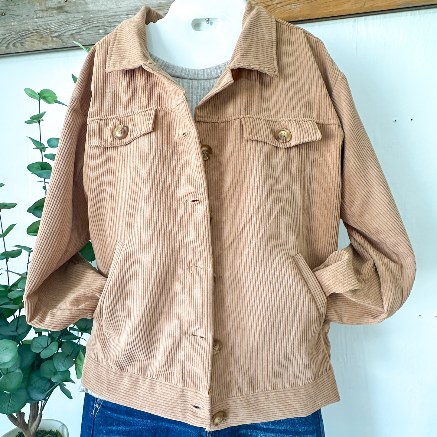 Button up corduroy jacket