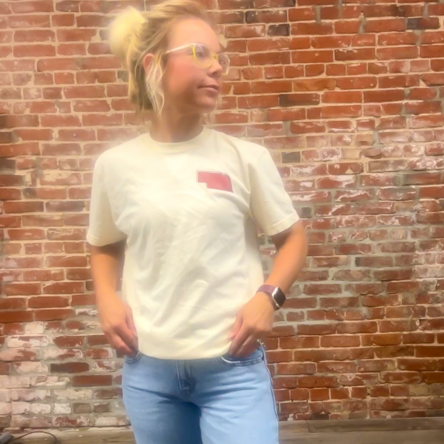 NE state basic graphic tshirt