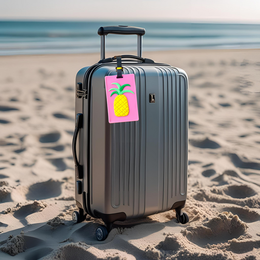 Bright Silicone Luggage Tags – Cute Travel ID Tags | Cupcake, Donut, Pineapple, Popsicle, Airplane