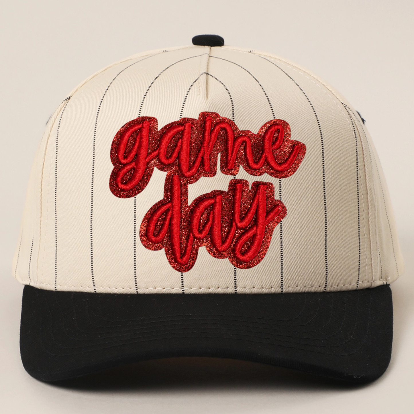 Pinstripe game day hat