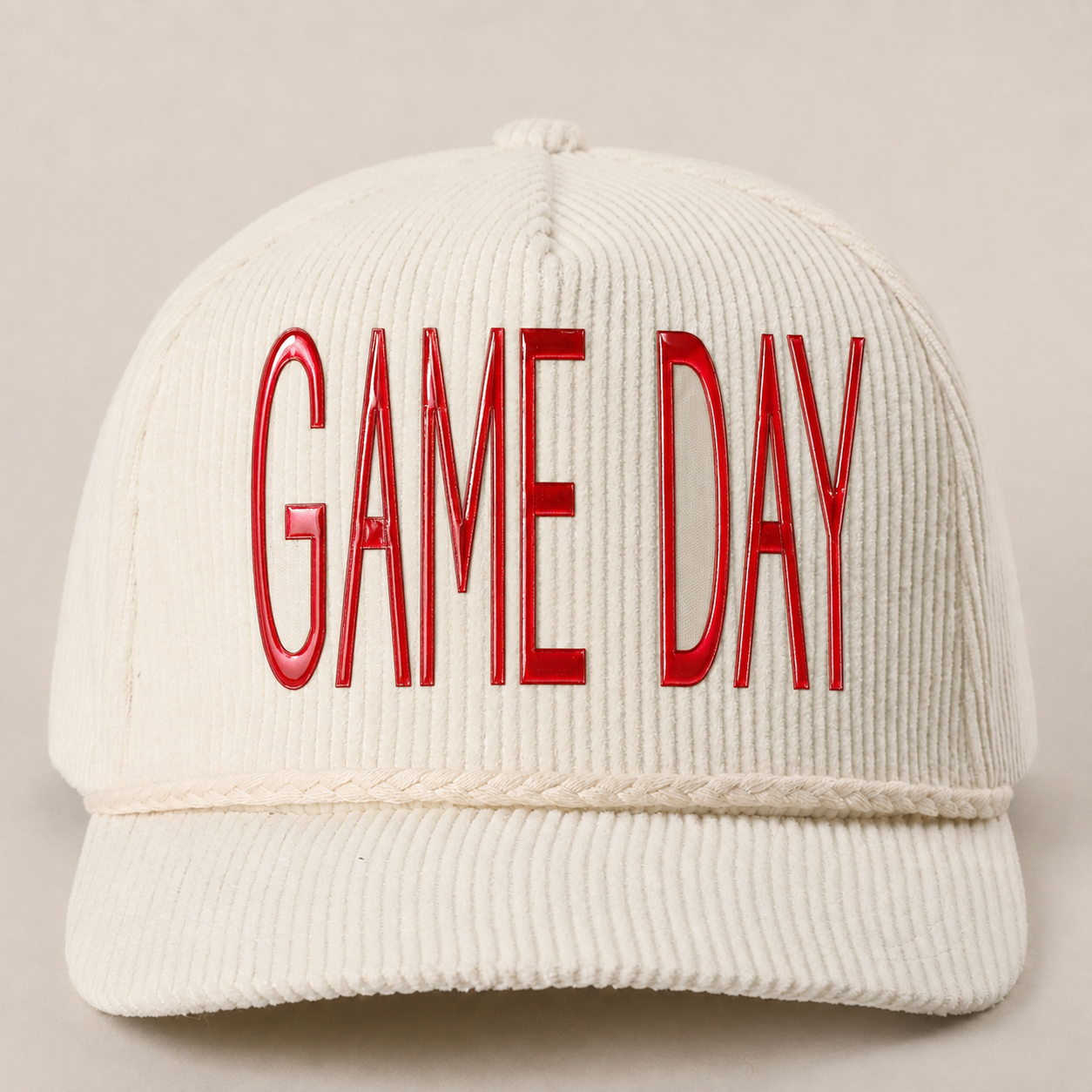 Corded game day hat