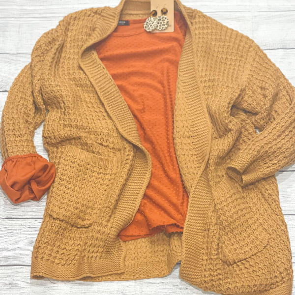 Waffle Me Cardigan