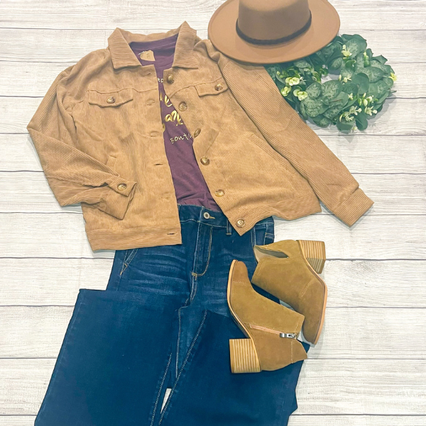 Button up corduroy jacket