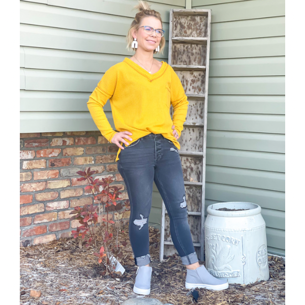 Waffle Drop Shoulder