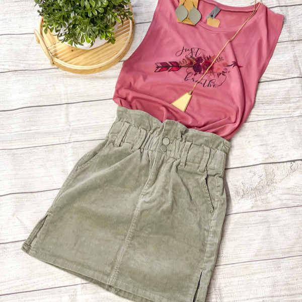 Corduroy skirt