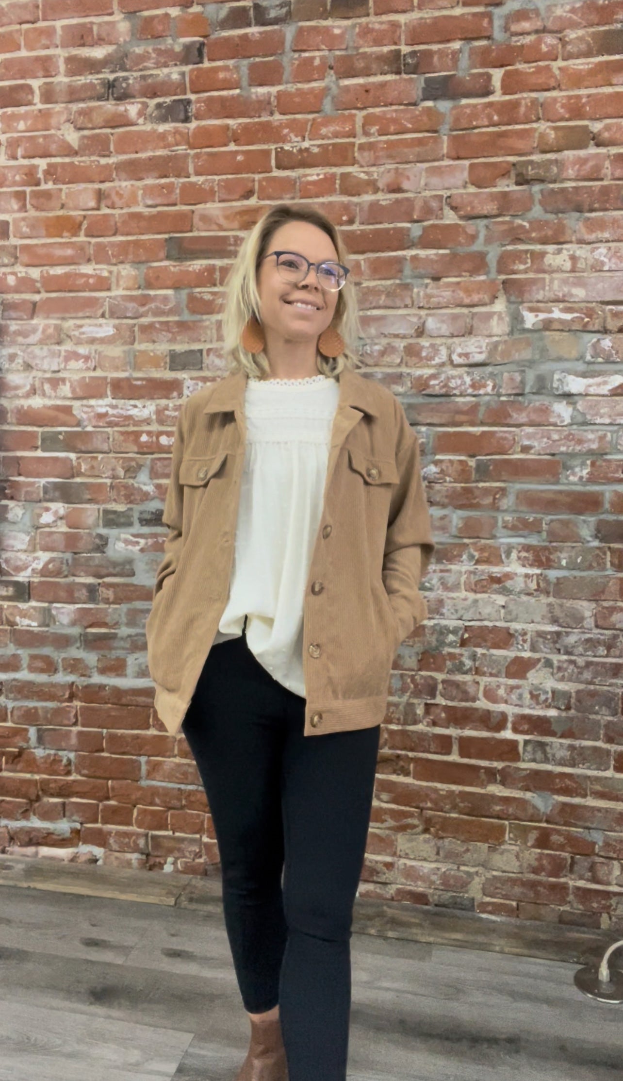 Button up corduroy jacket