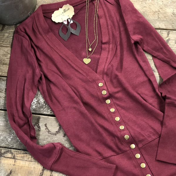 Snap Cardigans- multiple colors