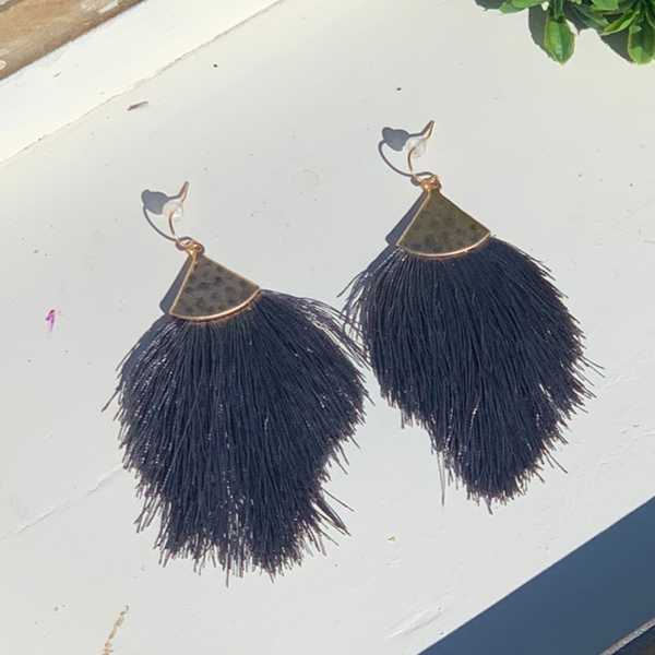 Fringed earrings