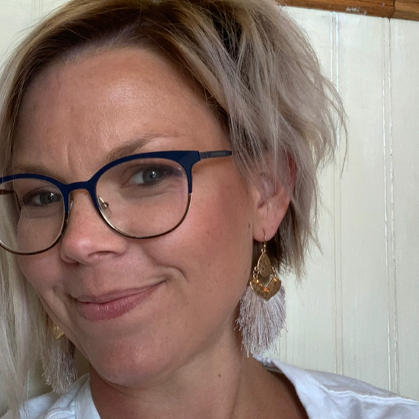 Metal and fringe earrings