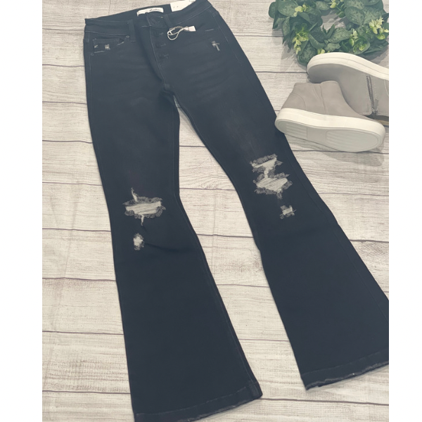 Distressed Flare Kancans