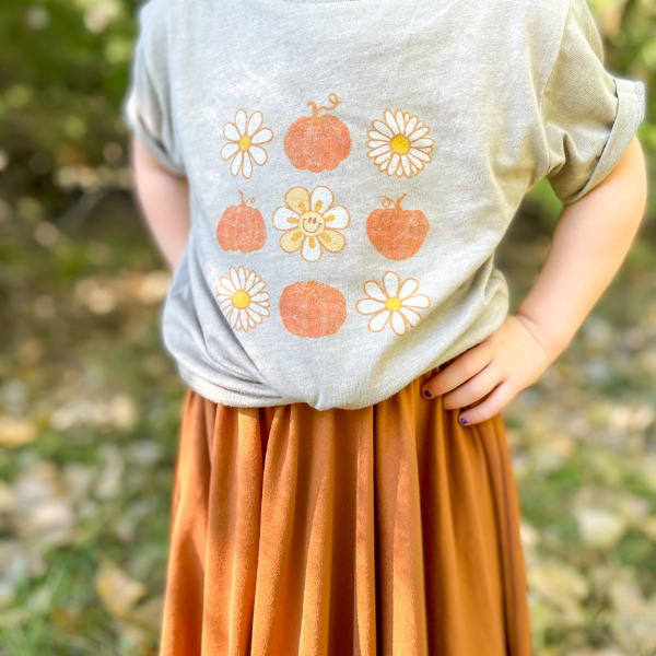 Retro daisy pumpkins - Youth