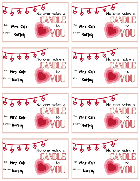 No holds a candle vday car