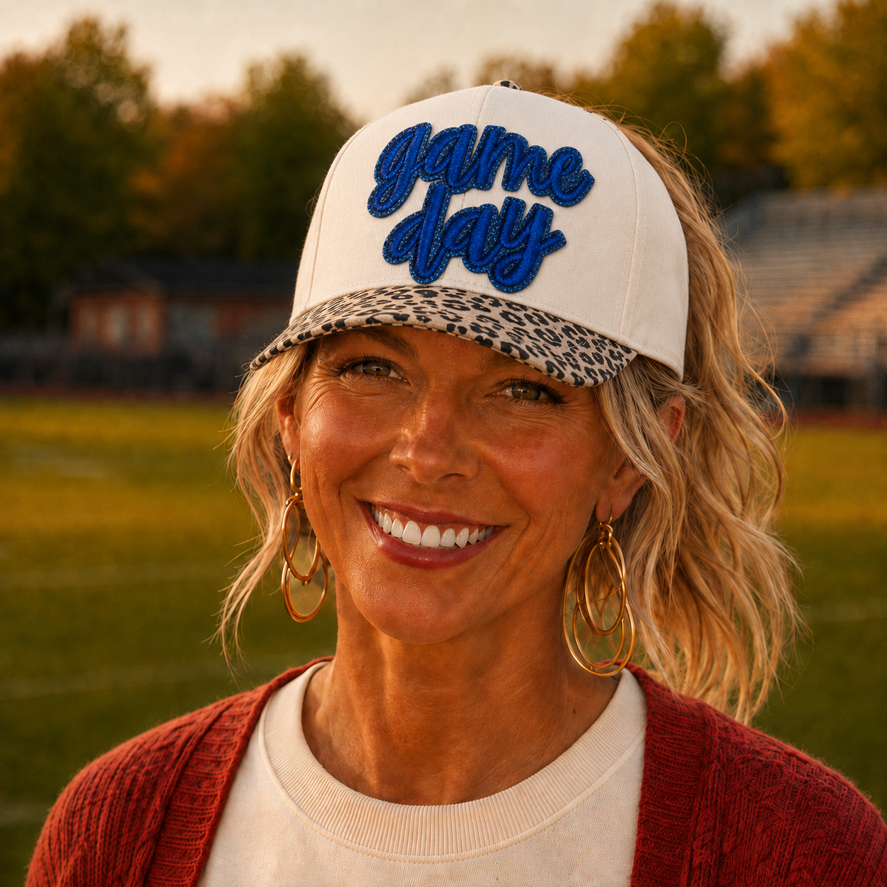 Cheetah game day hat