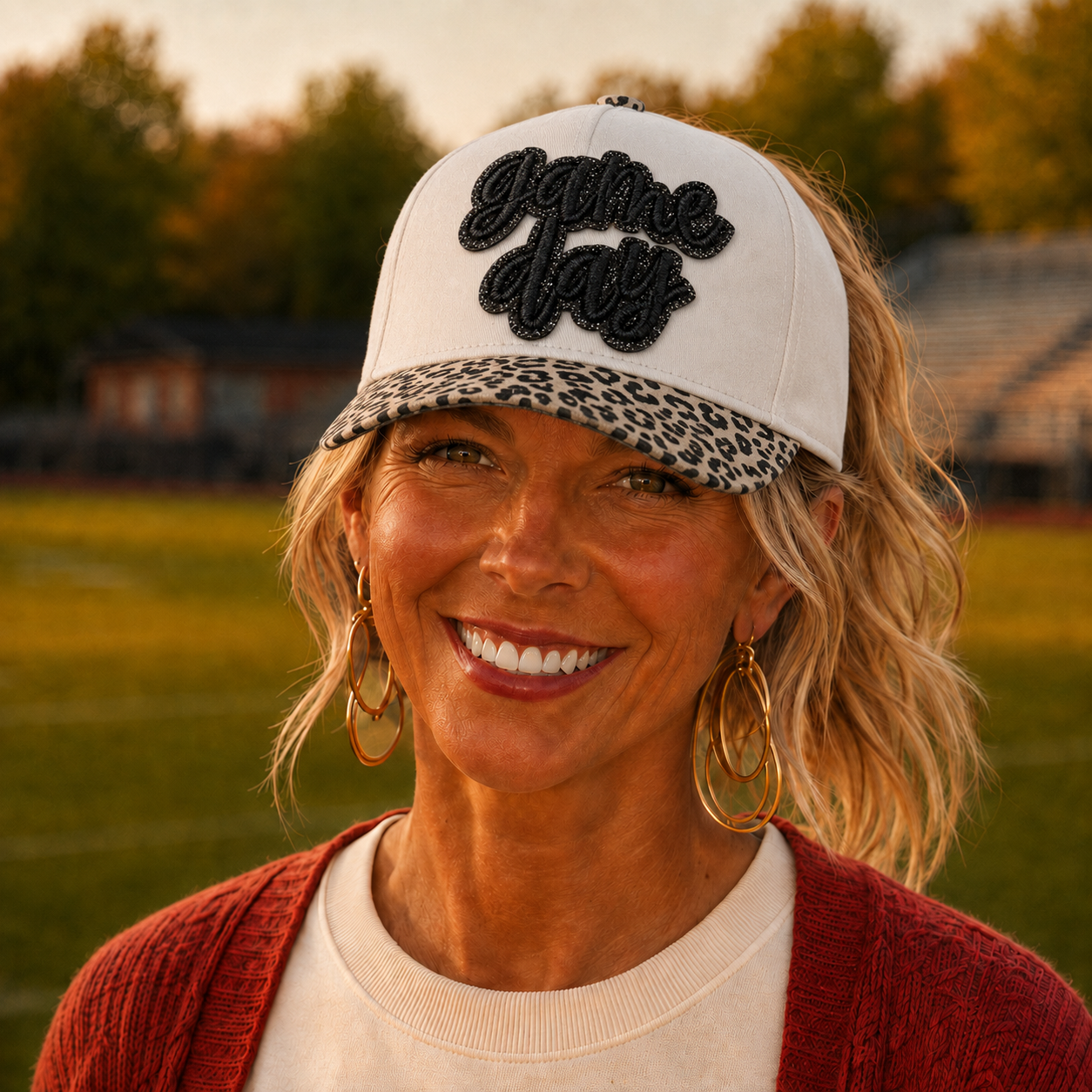 Cheetah game day hat