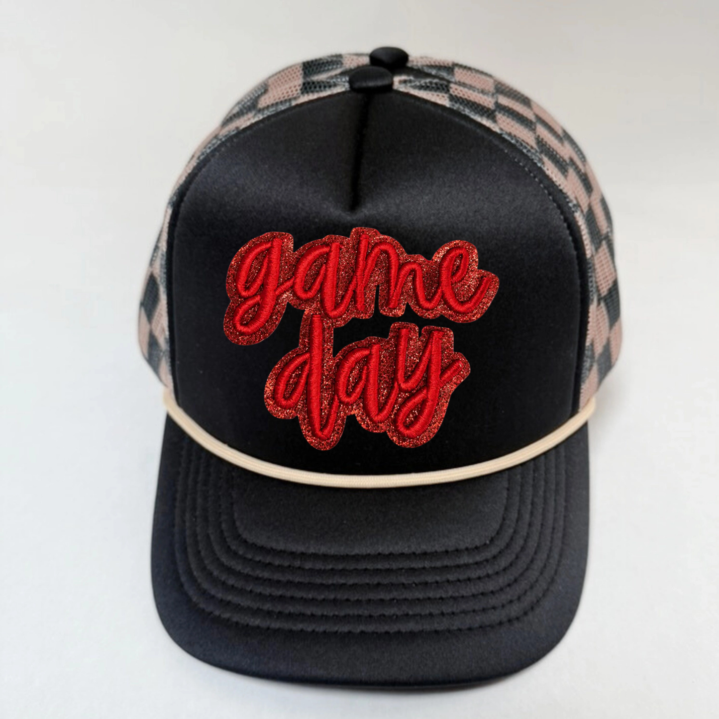 Checkered Game day hat