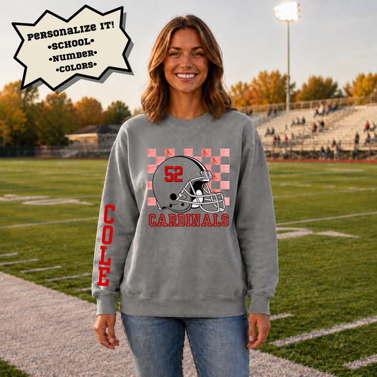 Custom Football school spirit sweatshirt