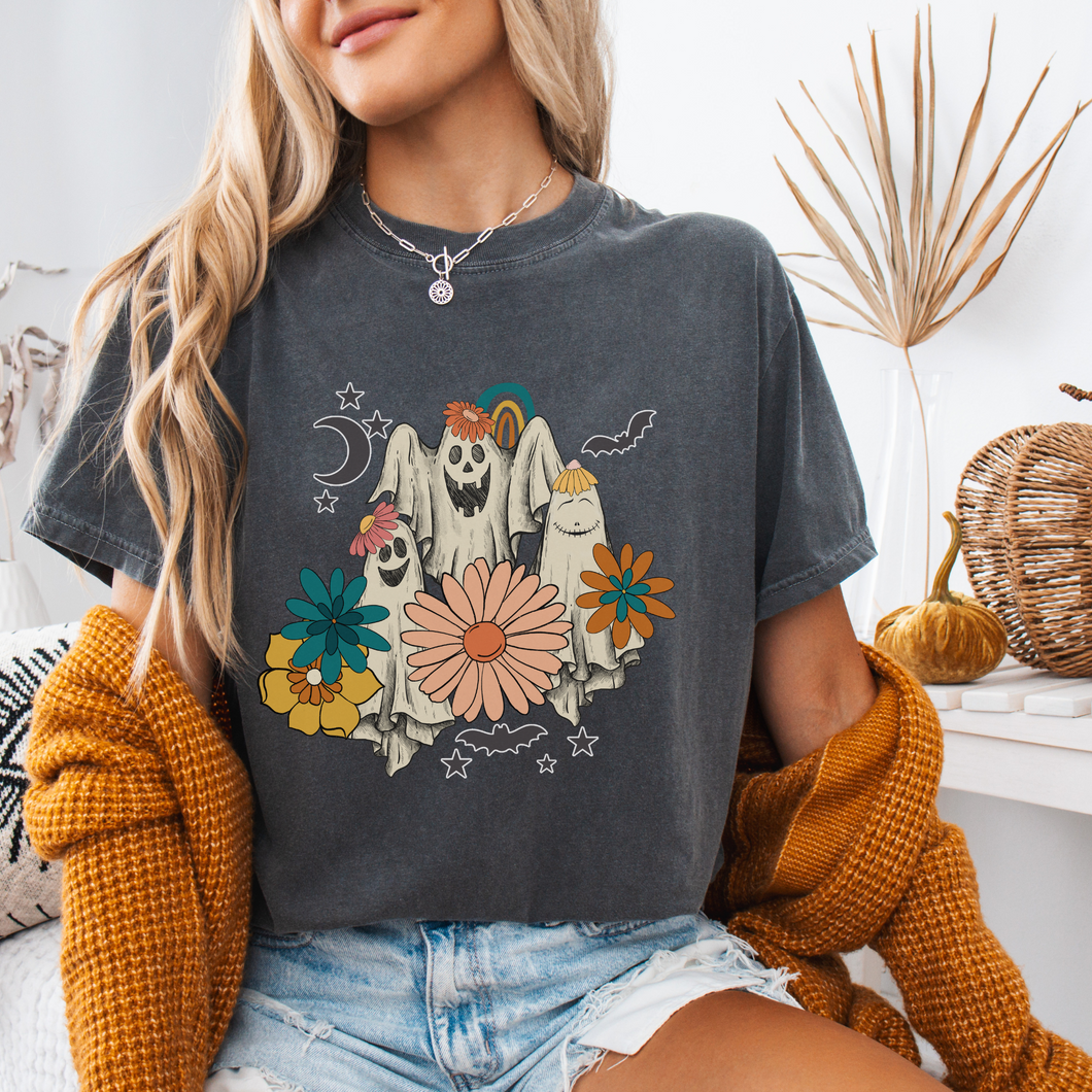 Flowers & Ghosts Graphic Tee