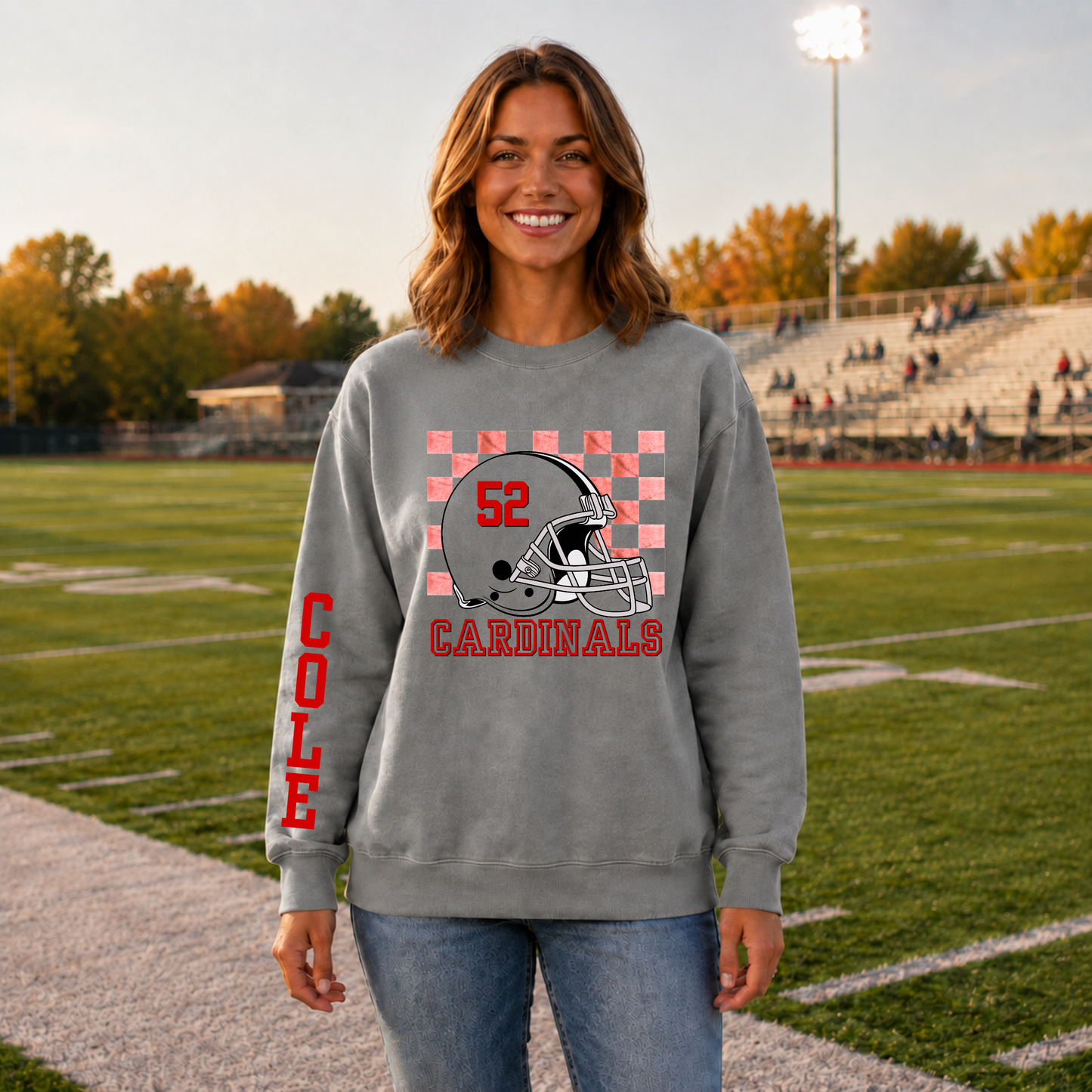 Custom Football school spirit sweatshirt