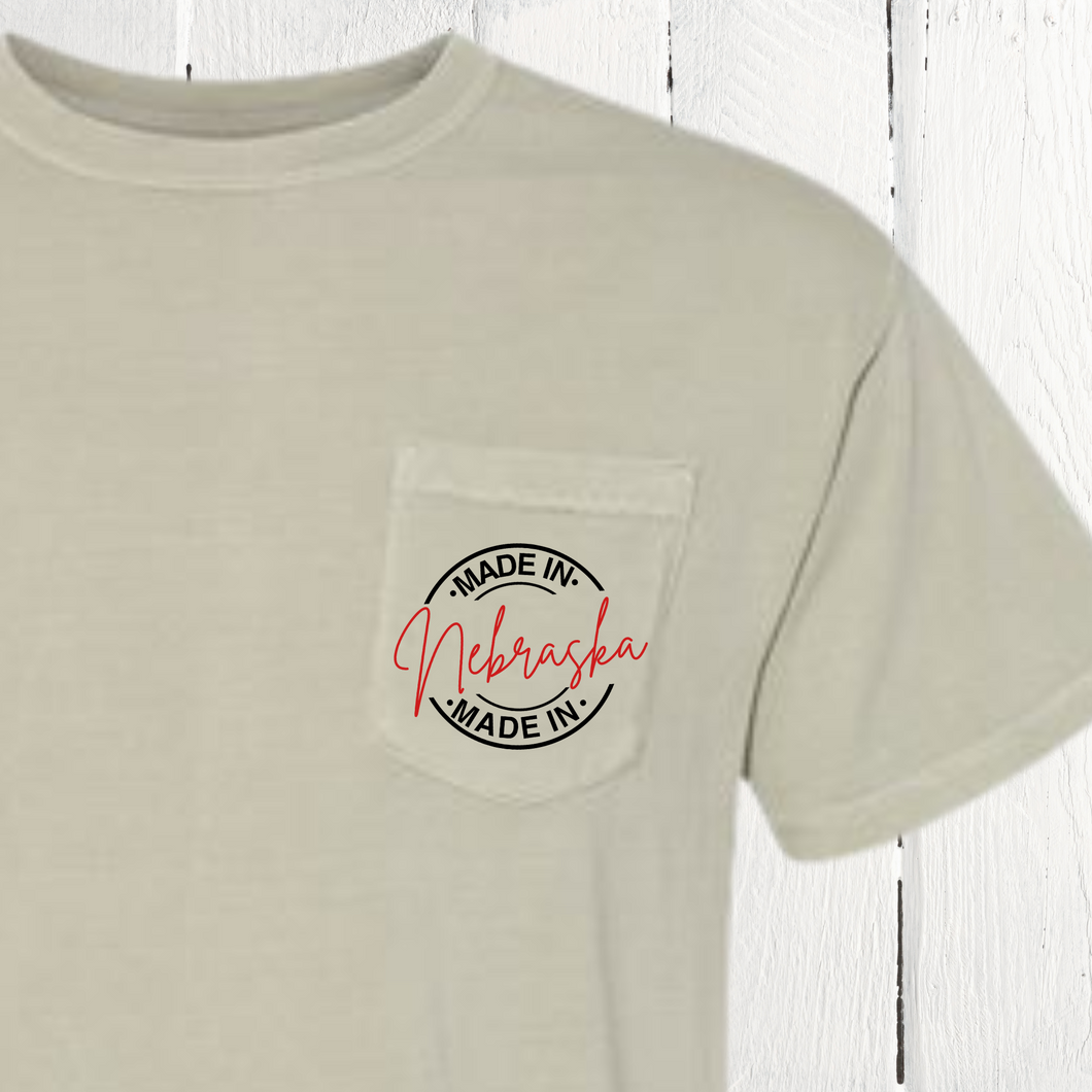 Made in Nebraska Pocket Tee