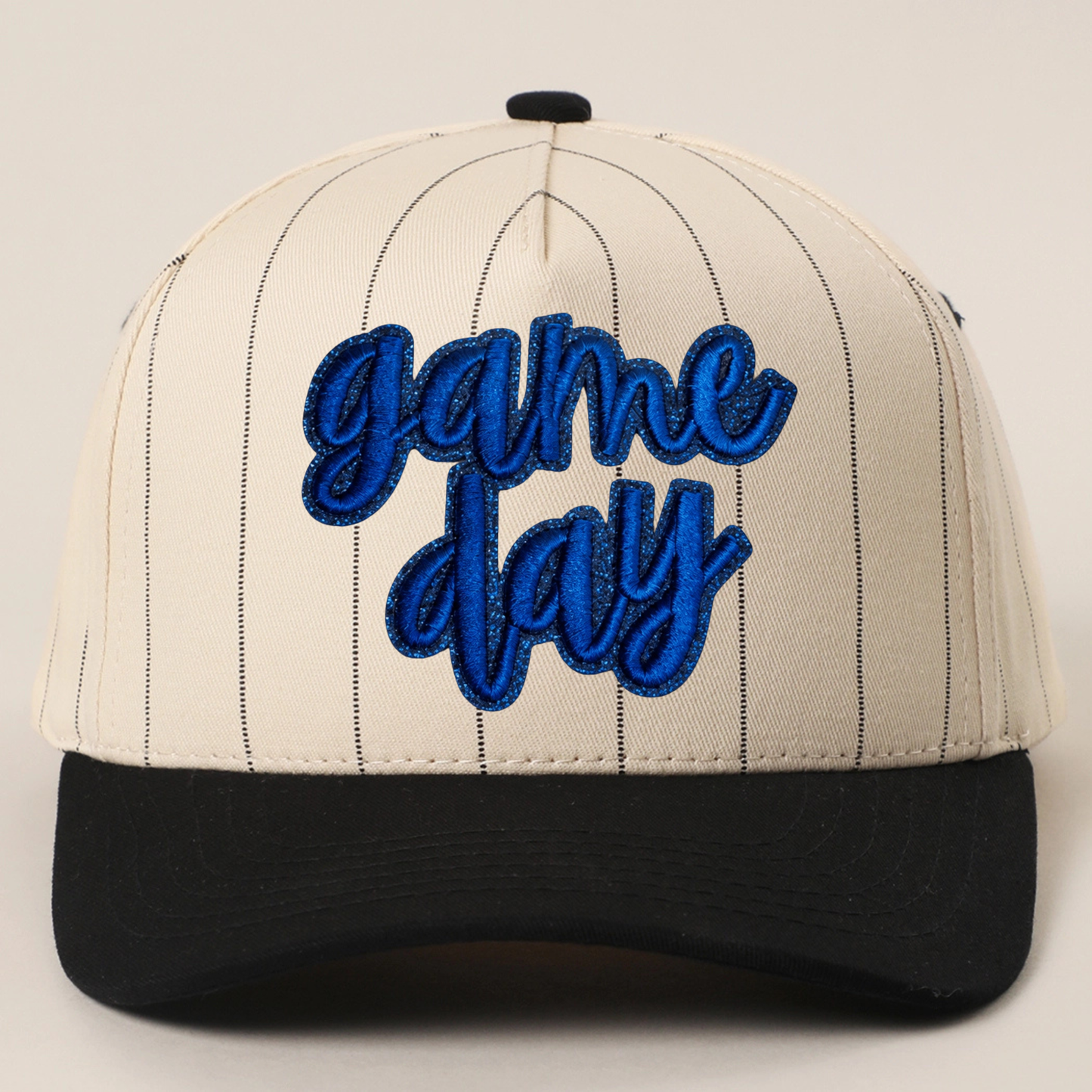 Pinstripe game day hat