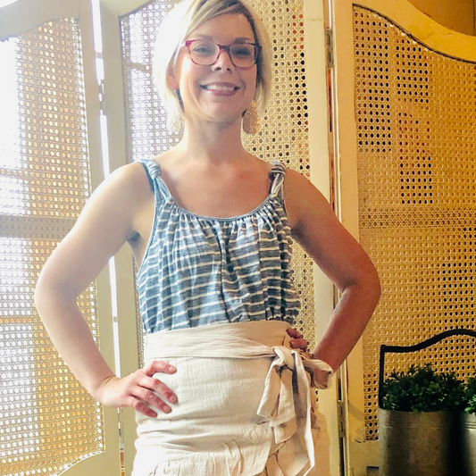 Knotted Stripe Tank