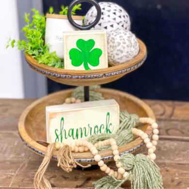 St. Patricks Mini Tiered Tray Blocks