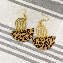 Boho cheetah earrings