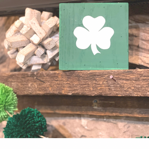 Shamrock wooden sign