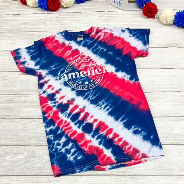 America in tie dye